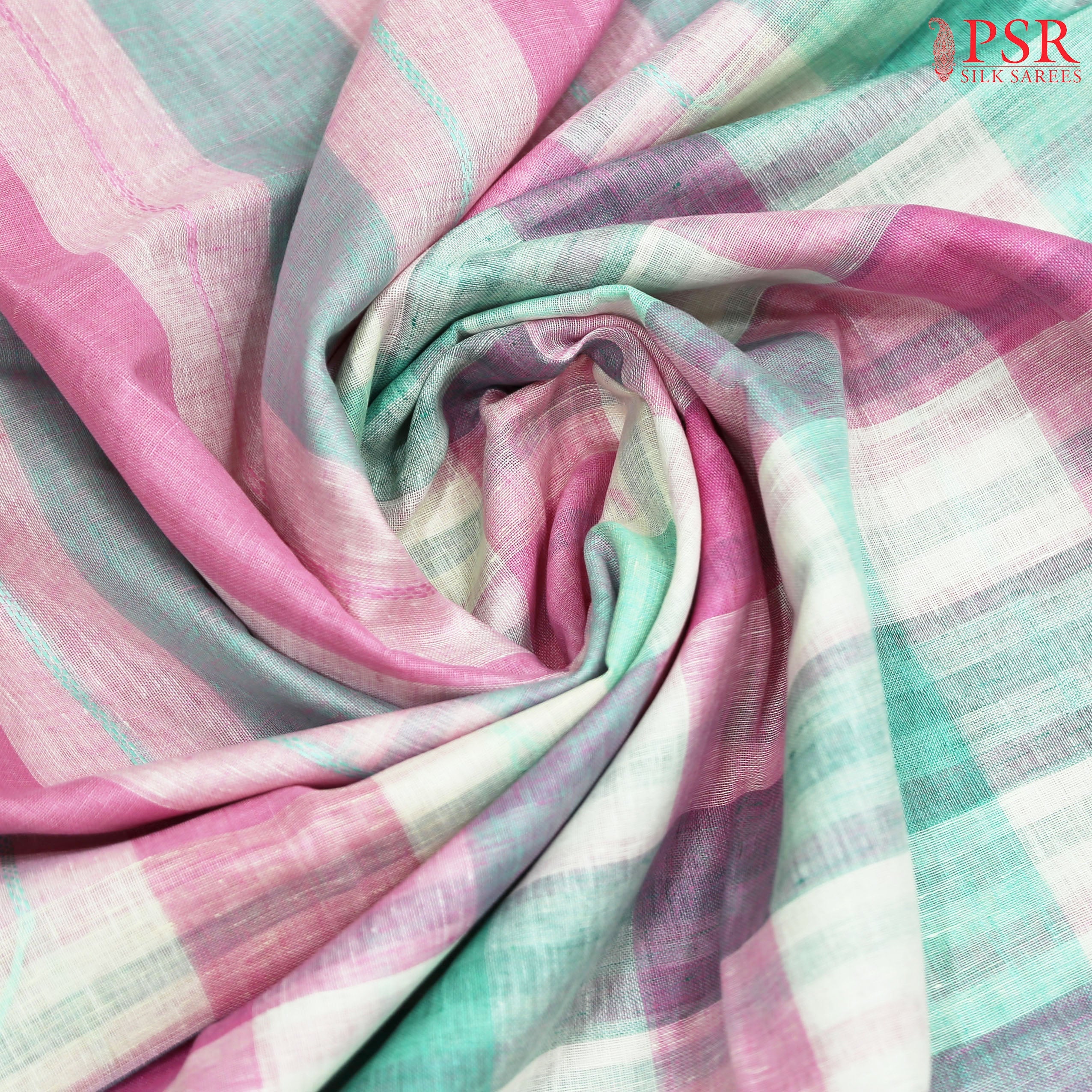 LINEN SAREES BY PSR SILKS