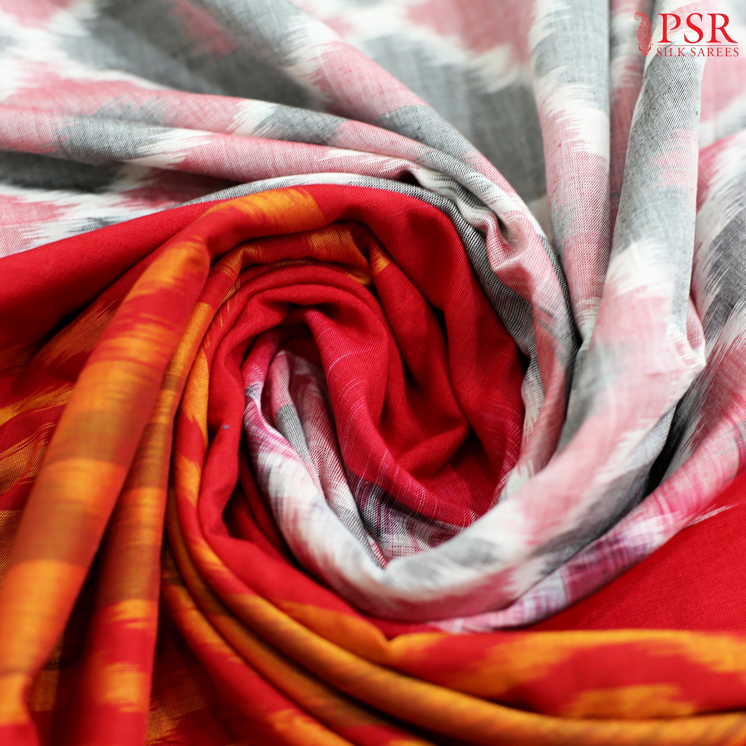 IKKAT COTTON BY PSR SILKS