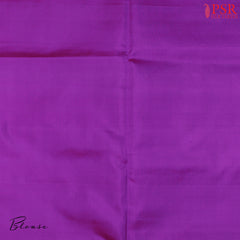 "Embrace Elegance with PSR Silks' Apple Green &amp; French Violet Soft Silk Saree!"