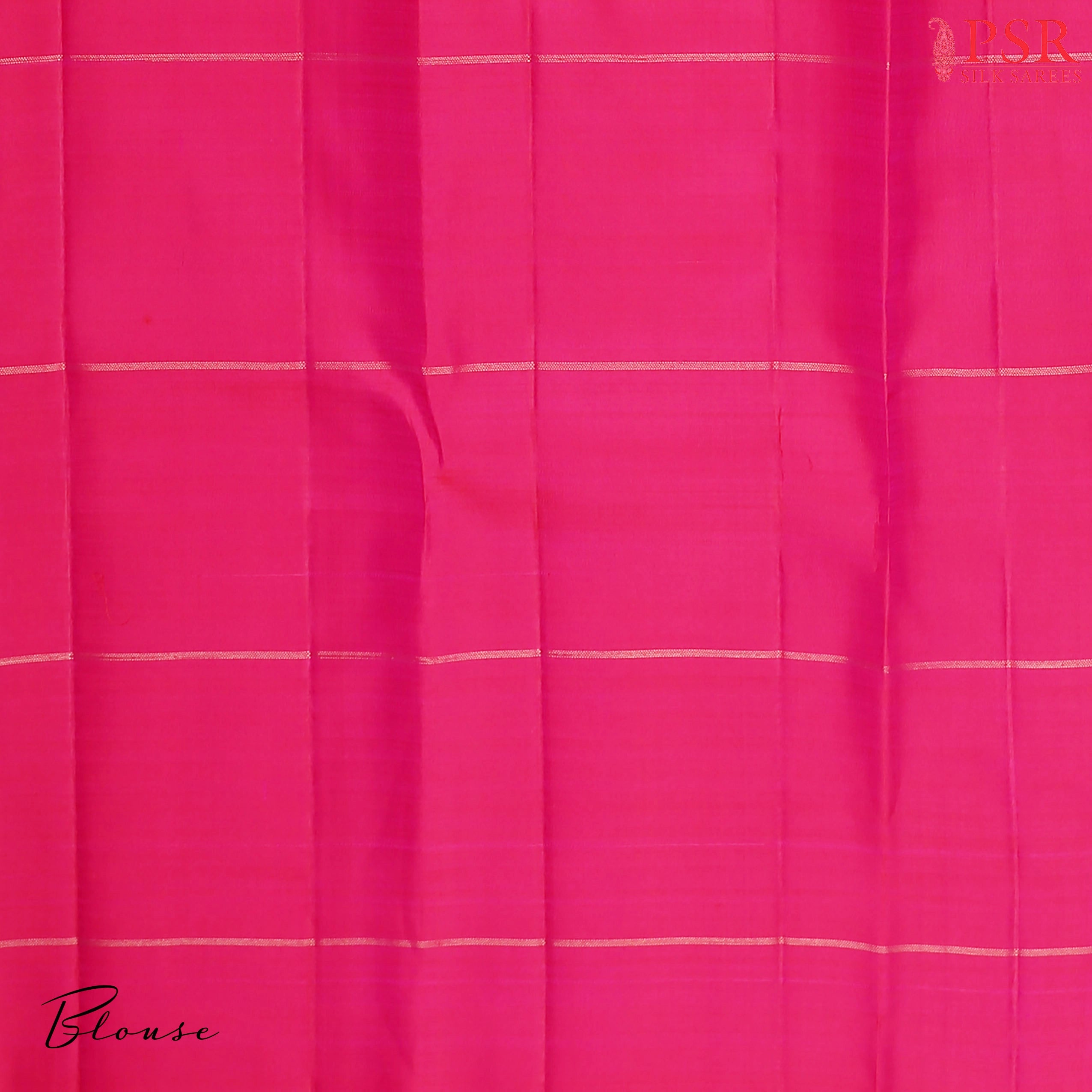 This Blue Violet & Magenta Pink Kanchipuram Silk Saree from PSR Silk Sarees is an exquisite addition to the Shrestha Kanjivaram collection