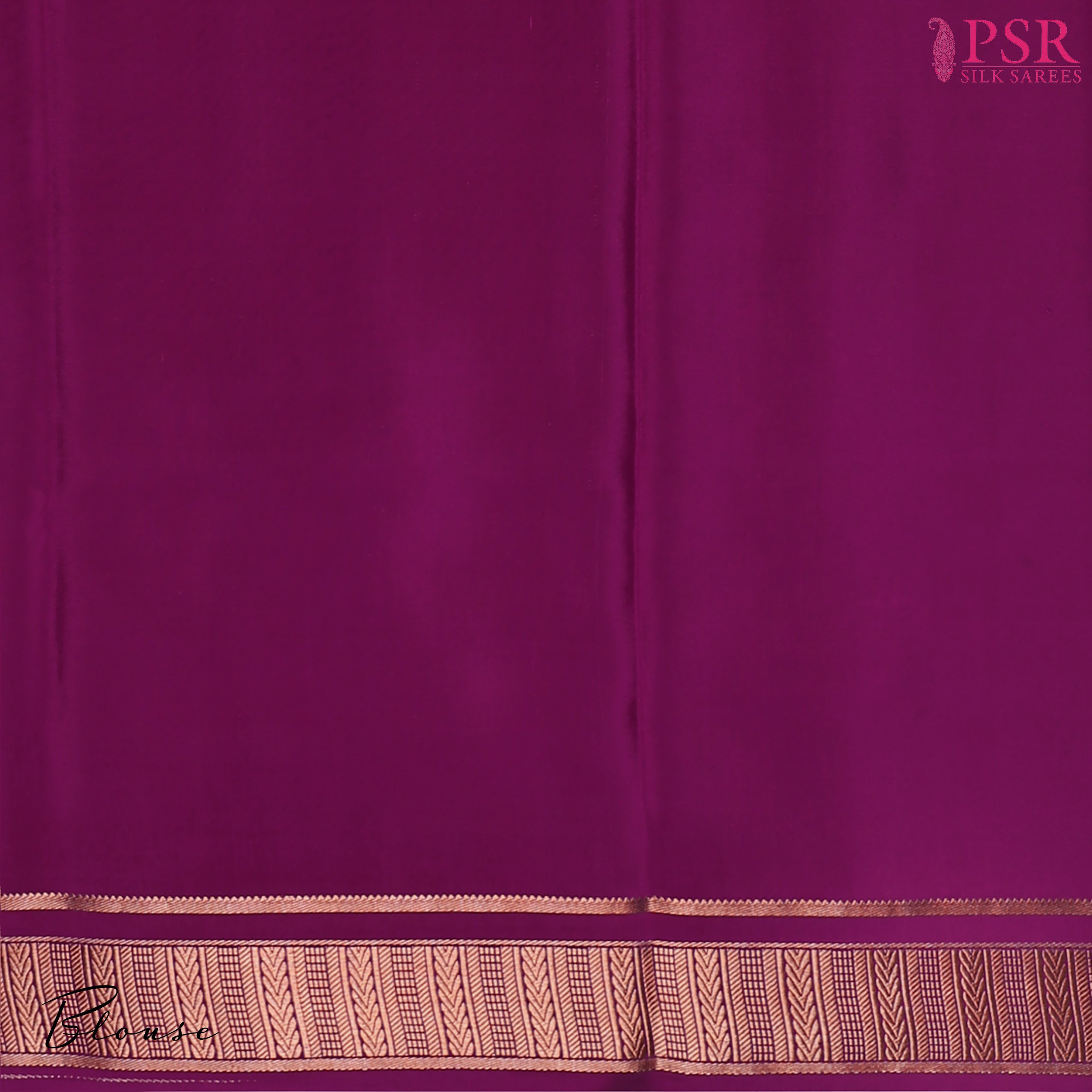 Radiate grace with PSR Silks' Bright Olive Green Mysore Silk saree, perfectly paired with a rich Mulberry Purple combination