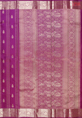 PSR Silks presents a stunning Byzantine Purple Fancy Kanchipuram Silk Saree, beautifully adorned with intricate zari work. A perfect blend of tradition and elegance for grand occasions