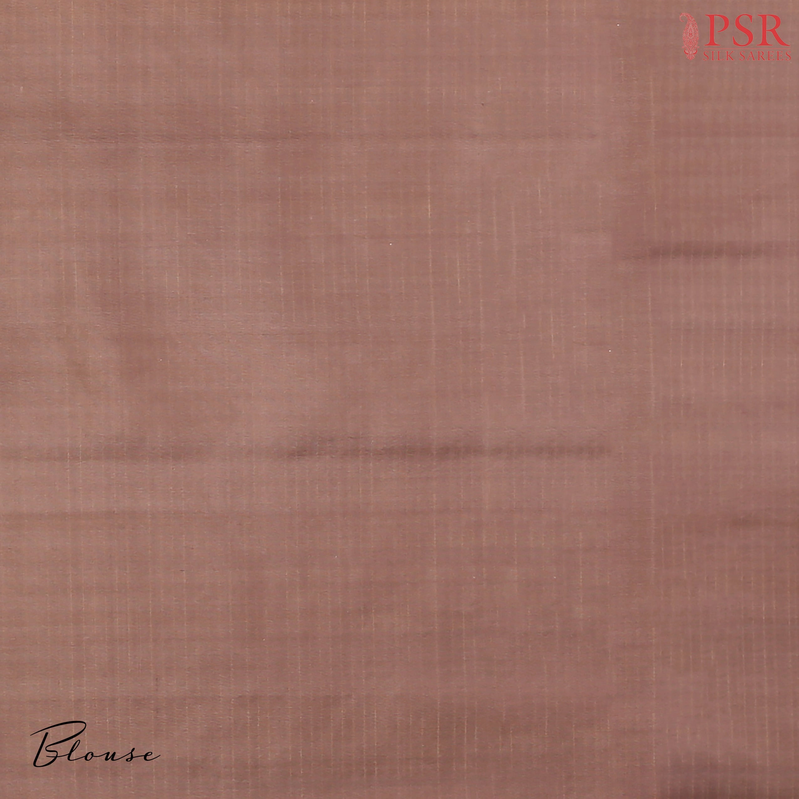 Cocoa Brown Soft Silk Saree with Designer Geometrical Copper & Silver Zari Motifs, Self-Thread Stripes & Copper Zari Work Pallu – PSR Silks