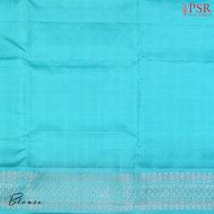 PSR Silk Sarees presents a Cobalt Blue&nbsp;Soft Silk Saree, beautifully complemented with an Light Blue combination. 