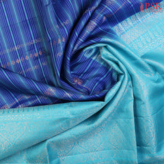 PSR Silk Sarees presents a Cobalt Blue&nbsp;Soft Silk Saree, beautifully complemented with an Light Blue combination. 