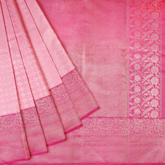 This Cupid Pink & Jam Pink Kanchipuram Silk Saree from PSR Silk Sarees is a graceful addition to the "Vaichitrya Kanjivaram" collection.