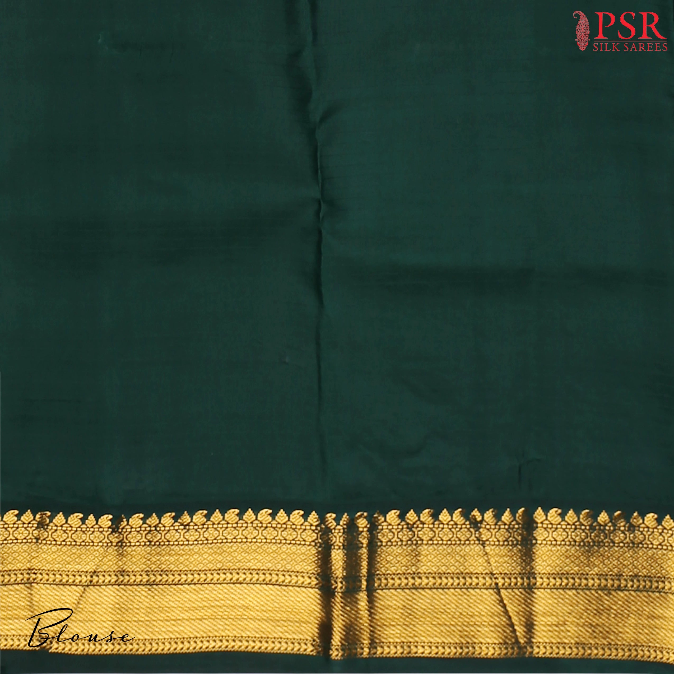 PSR Silks presents a Dark Cerise Pink Fancy Kanchipuram Silk Saree, elegantly paired with a striking Dark Green combination. A timeless blend of tradition and grace!