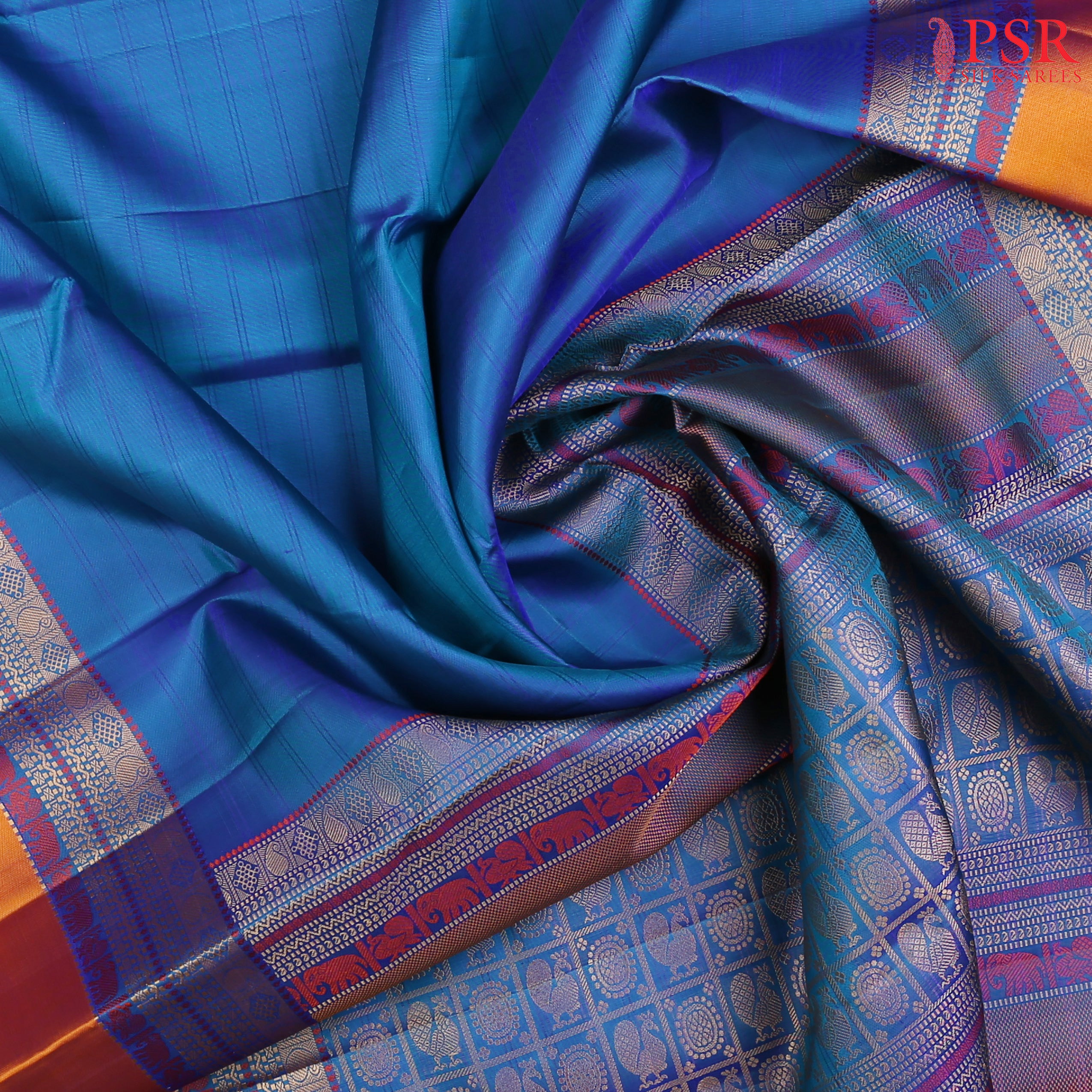 Drape yourself in sophistication with our Dark Cerulean Blue Soft Silk Saree, a perfect blend of tradition and contemporary style. 