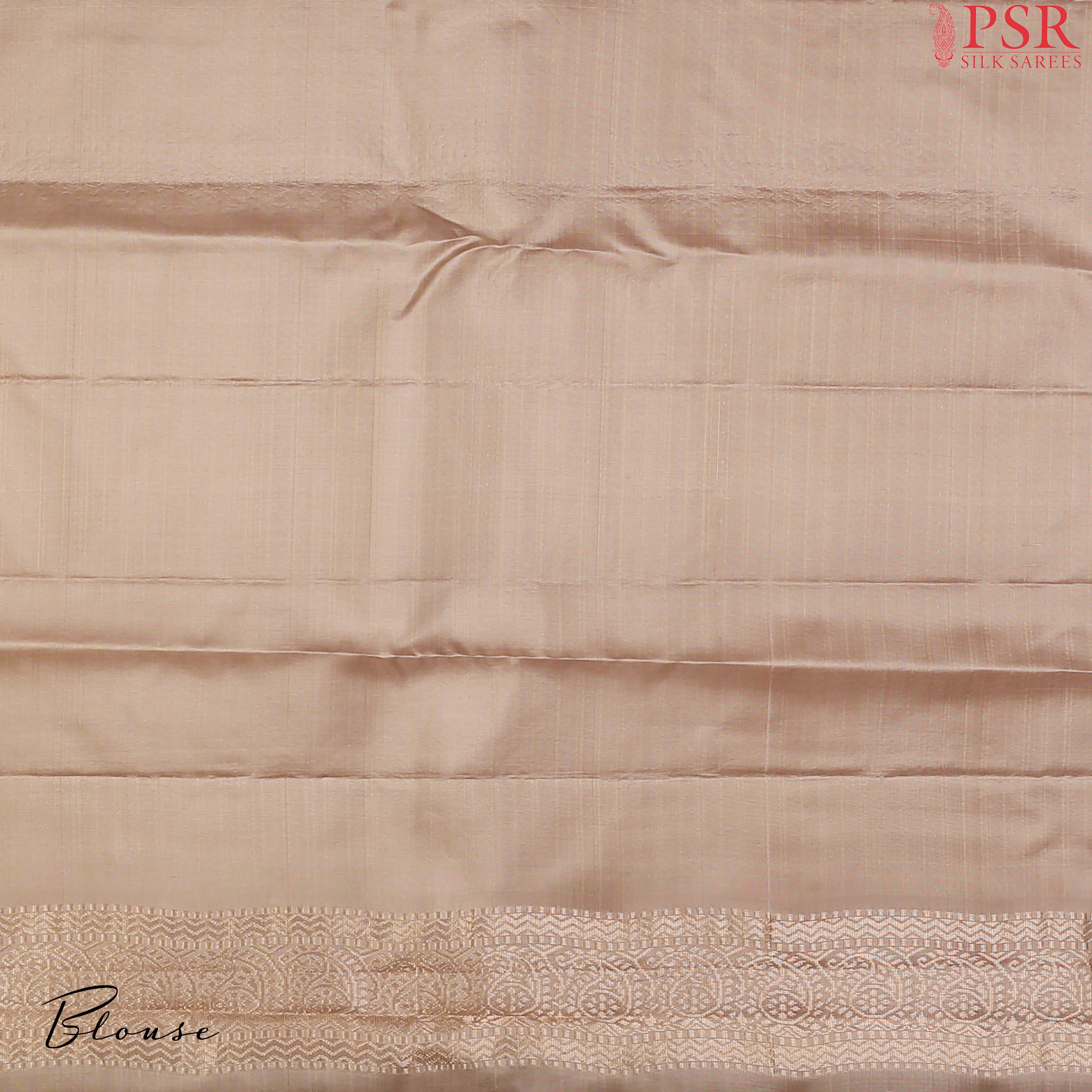 PSR Silks presents a Dark Green colored Arani Silk saree with combination of Tussar Beige color.