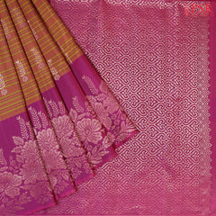 Unveil the beauty of our&nbsp;Dark Red Soft Silk Saree, perfectly paired with a contrasting&nbsp;Dark Purple&nbsp;combination.