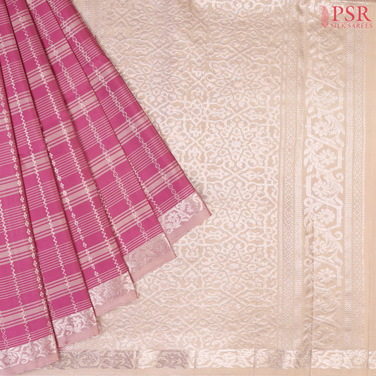 Elevate Your Elegance with PSR Silk Sarees' Dark Onion Pink Soft Silk Saree!