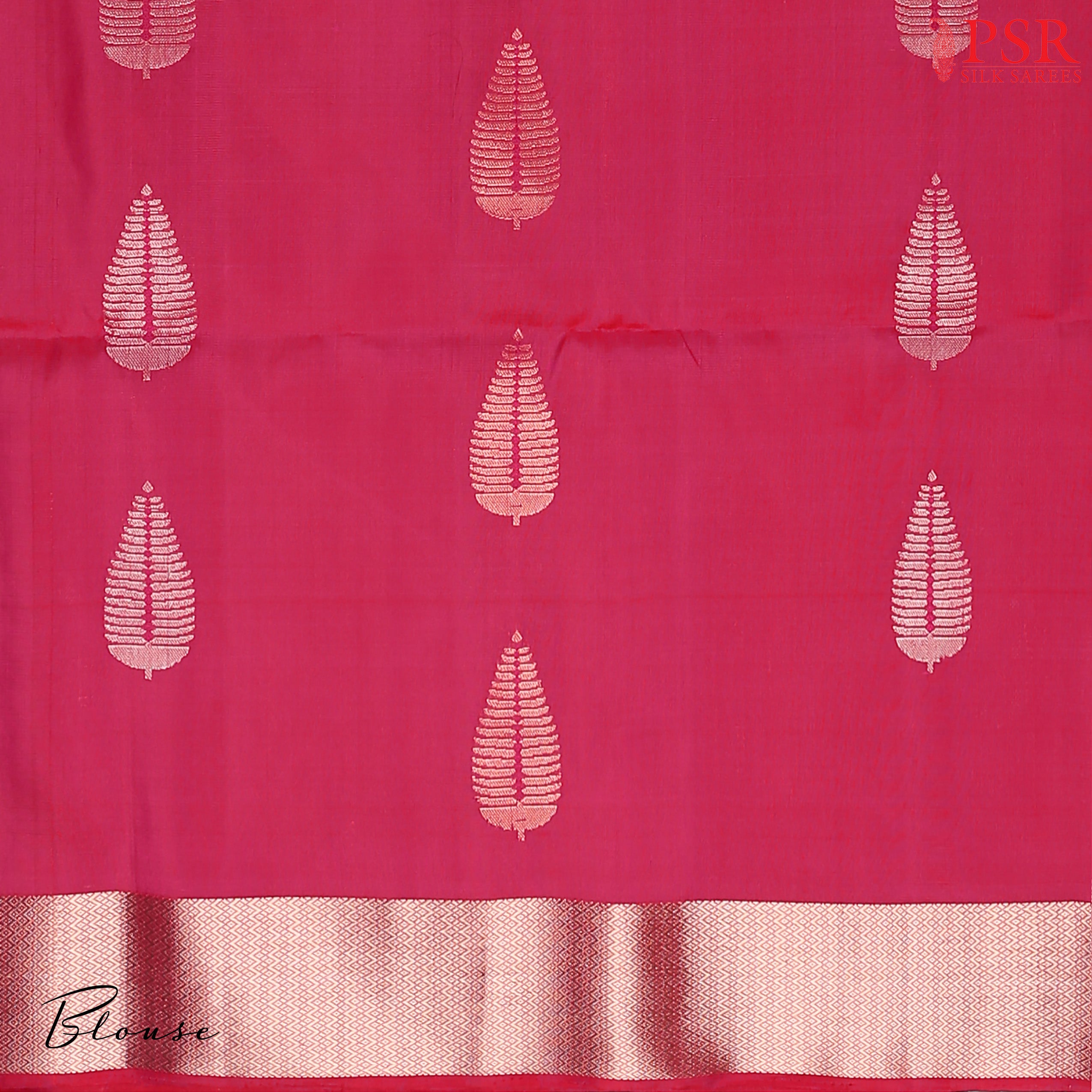 PSR Silk Sarees presents a Flaxen Yellow Soft Tissue Silk Saree, paired beautifully with a Magenta Pink combination. 