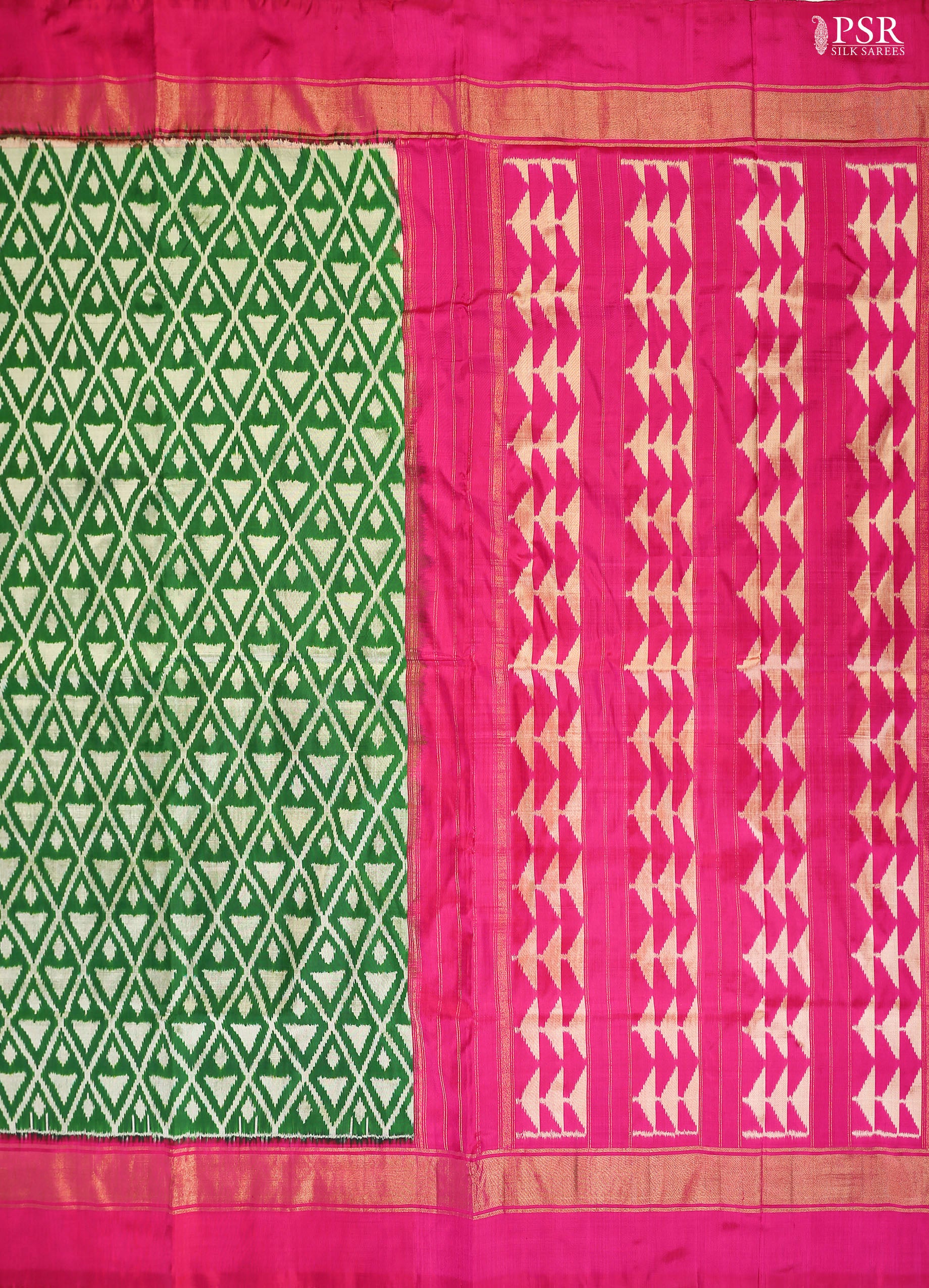 Green Pochampally Silk Saree