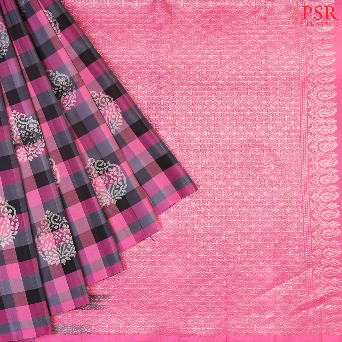 Persian Pink Soft Silk Saree