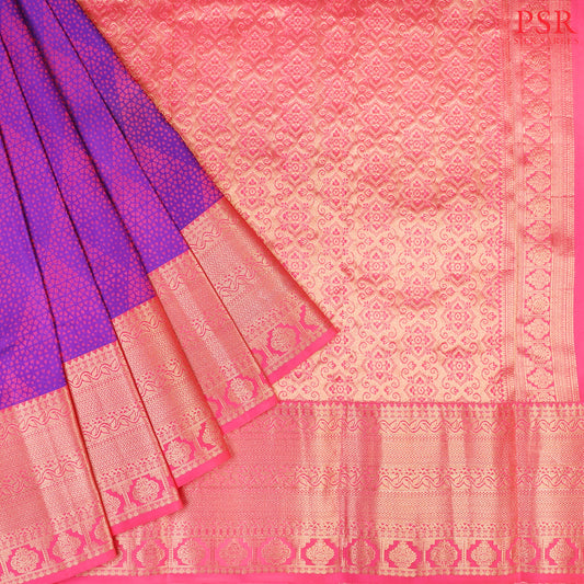 Violet Fancy Kanchipuram Silk Saree