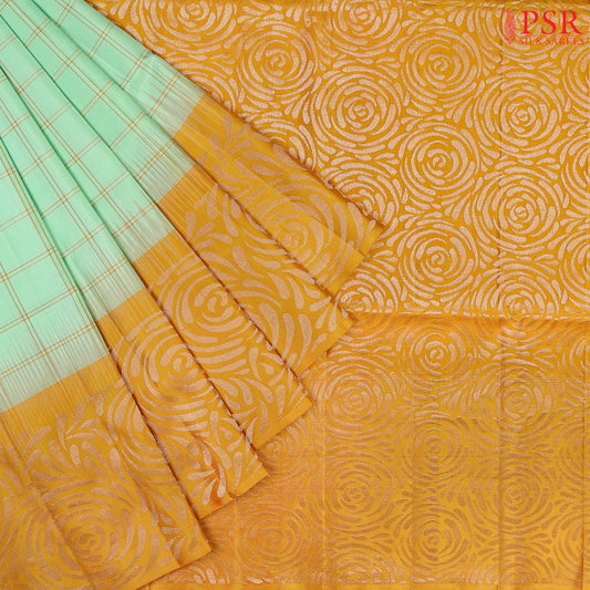 Mint Green Soft Silk Saree