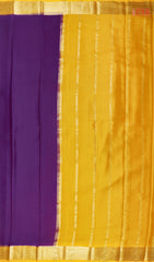 Dark Purple Mysore Silk Saree