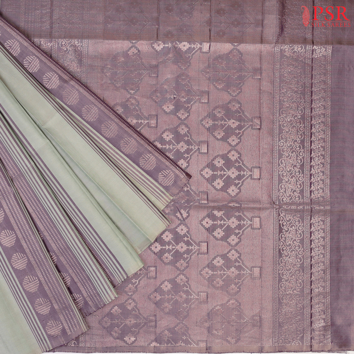 Laurel Green Soft Silk Saree