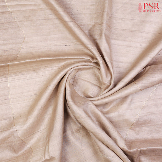 Beige Kadhi Tussar Silk Saree