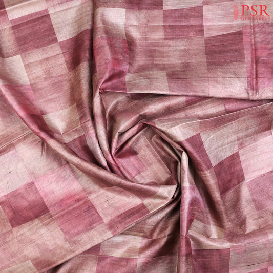 Onion Pink Pink Kadhi Tussar Silk Saree