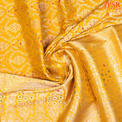 Yellow Banarasi Silk