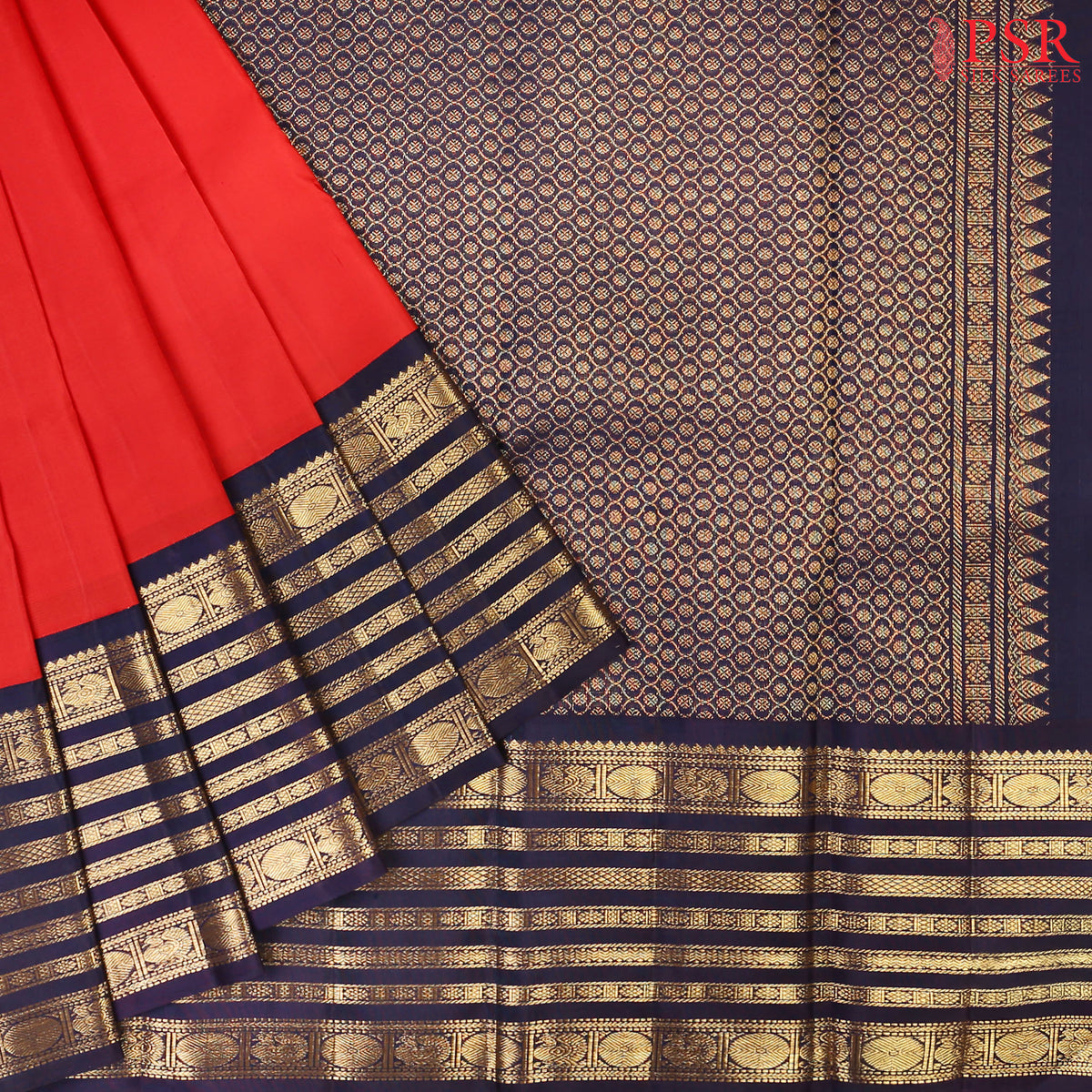 Red Kanchipuram Silk Saree