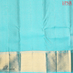 Berry Blue Kanchipuram Silk Saree