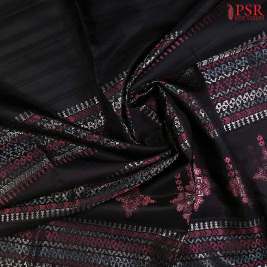 Black Soft Silk Saree