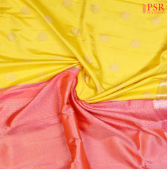 Canary Yellow Kanchipuram Silk Saree