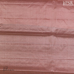 Candlelight Peach Banaras Tussar Silk Saree