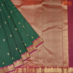 Dark Green Fancy Kanchipuram Silk Saree