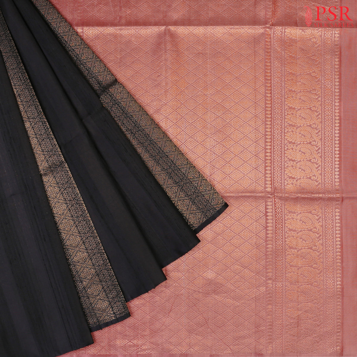 Black Soft Silk Saree