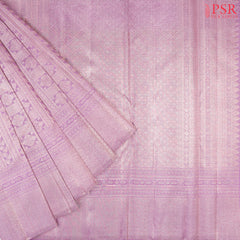 Lilac Purple Bridal Kanjivaram Silk Saree