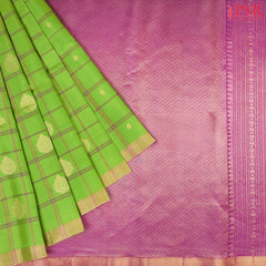 Parrot Green Soft Silk Saree