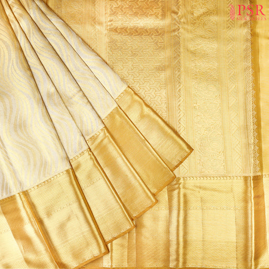 Golden Waves Kanchipuram Silk Saree