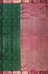 Dark Green Fancy Kanchipuram Silk Saree