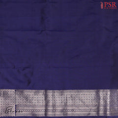 Dark Carbon Blue Banaras Silk Saree