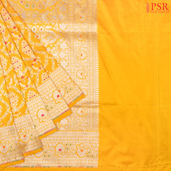 Yellow Banarasi Silk