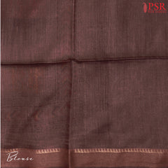 Dark Brown Munga Silk Saree