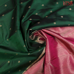 Dark Green Fancy Kanchipuram Silk Saree