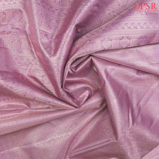 Lilac Purple Bridal Kanjivaram Silk Saree