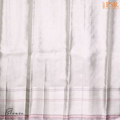 Silver Bridal Kanjivaram Silk Saree