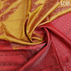 Mustard Yellow Soft Silk Mix Saree