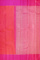 Cerise Pink Kanchipuram Silk Saree