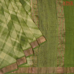 Sap Green Kadhi Tussar Silk Saree