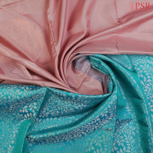 Dusty Peach Soft Silk Saree