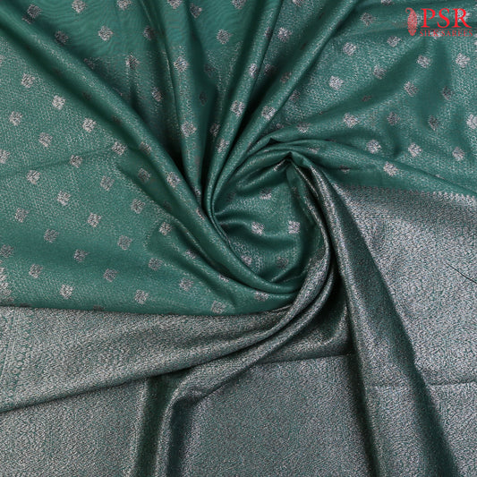 Jade Teal Blended Banaras Silk Saree