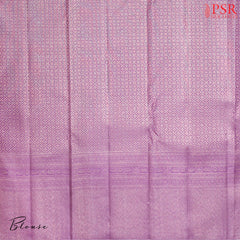 Lilac Purple Bridal Kanjivaram Silk Saree