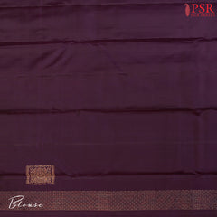 Blackberry Purple Kanchipuram Silk Saree