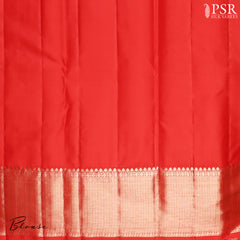 Scarlet Red Kanchipuram Silk Saree